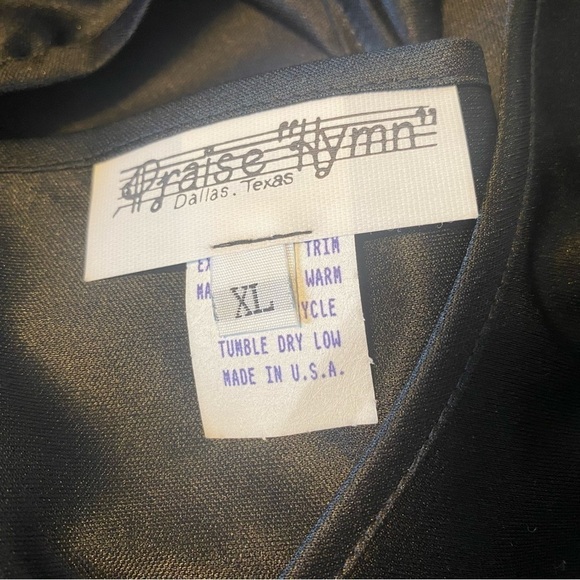 Praise Hymn Elastic Waist Sleeveless Layering Dress Basic Black Vintage Size XL - Picture 4 of 8